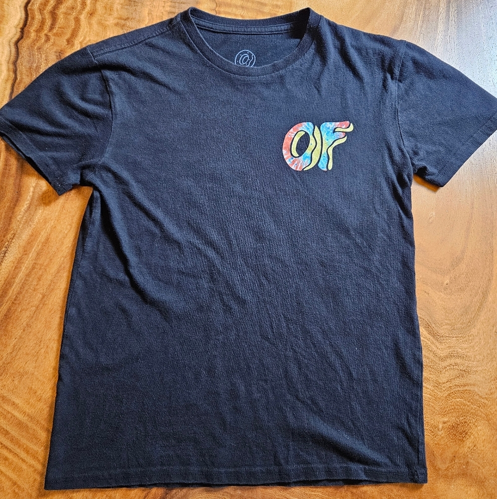 OFWGKTA Odd Future Black Graphic T-Shirt Tye Dye Donut Size Small